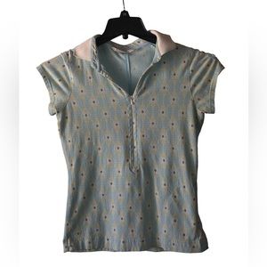 Women's Athleta Tear Away B4 U Play Performance Wear Short Sleeve Shirt. Size S